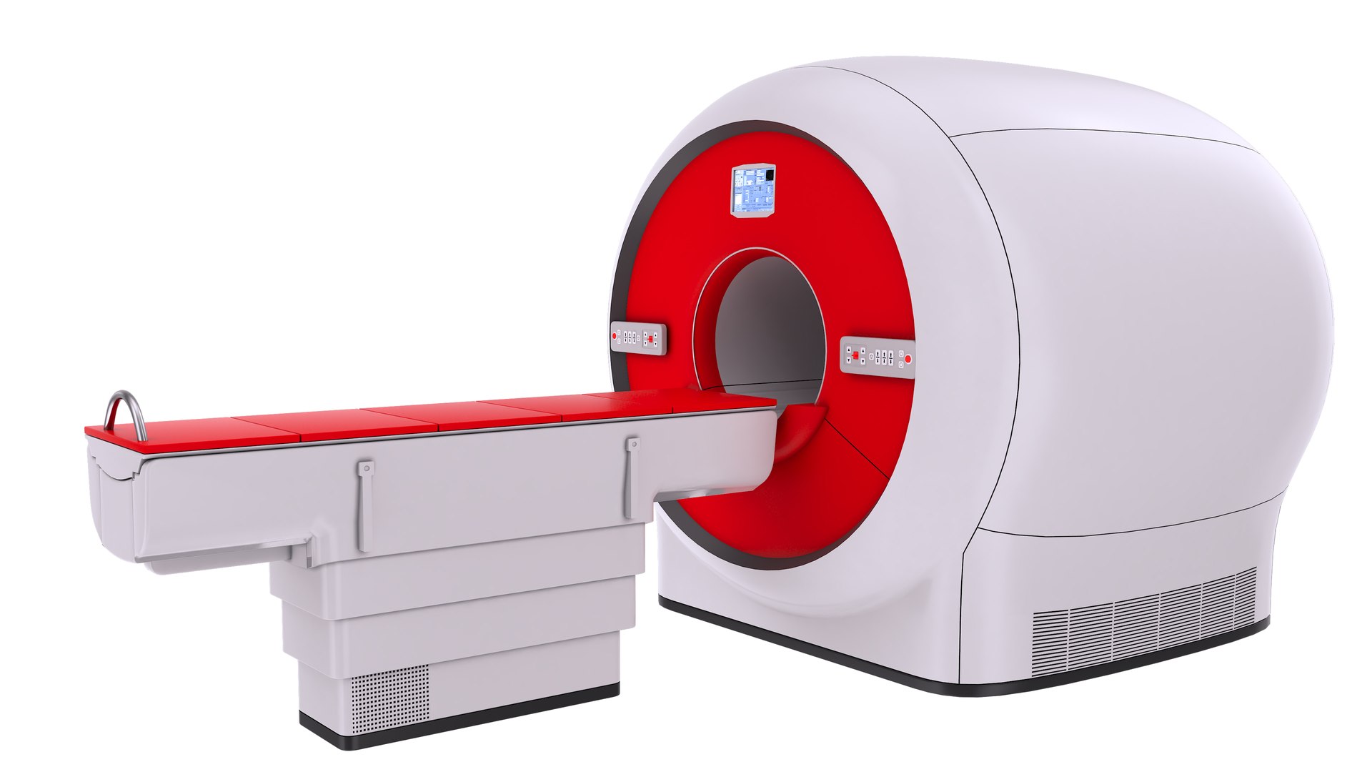 3D Model MRI Machine - Red - TurboSquid 1921381