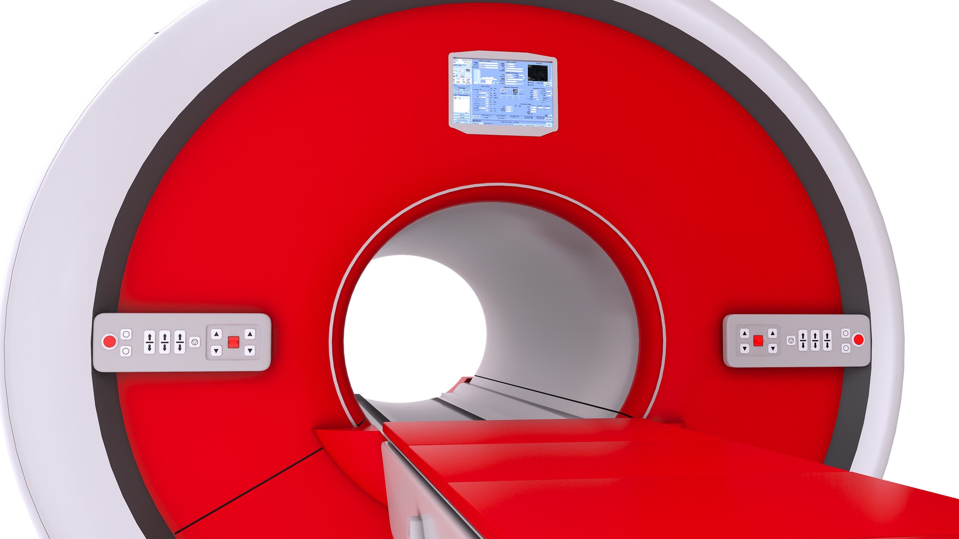 3D Model MRI Machine - Red - TurboSquid 1921381