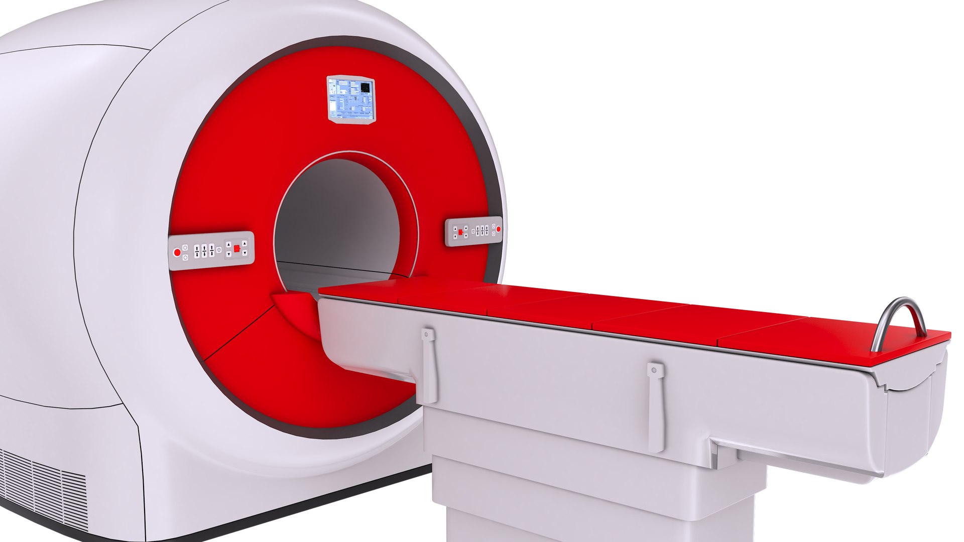 3D Model MRI Machine - Red - TurboSquid 1921381