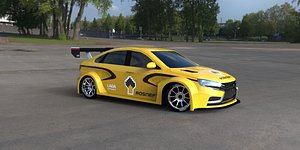 lada vesta wtcc concept 3D model
