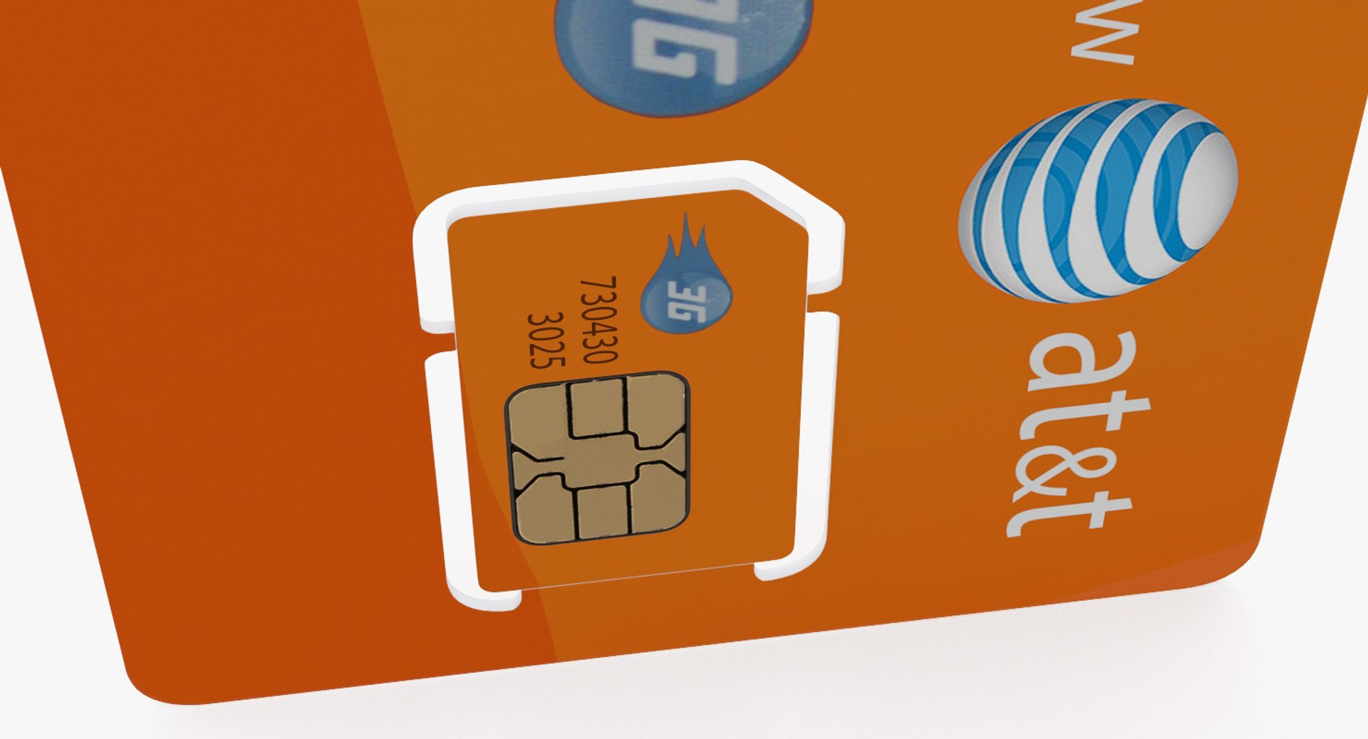3D Att Sim Card Different Model - TurboSquid 1329065