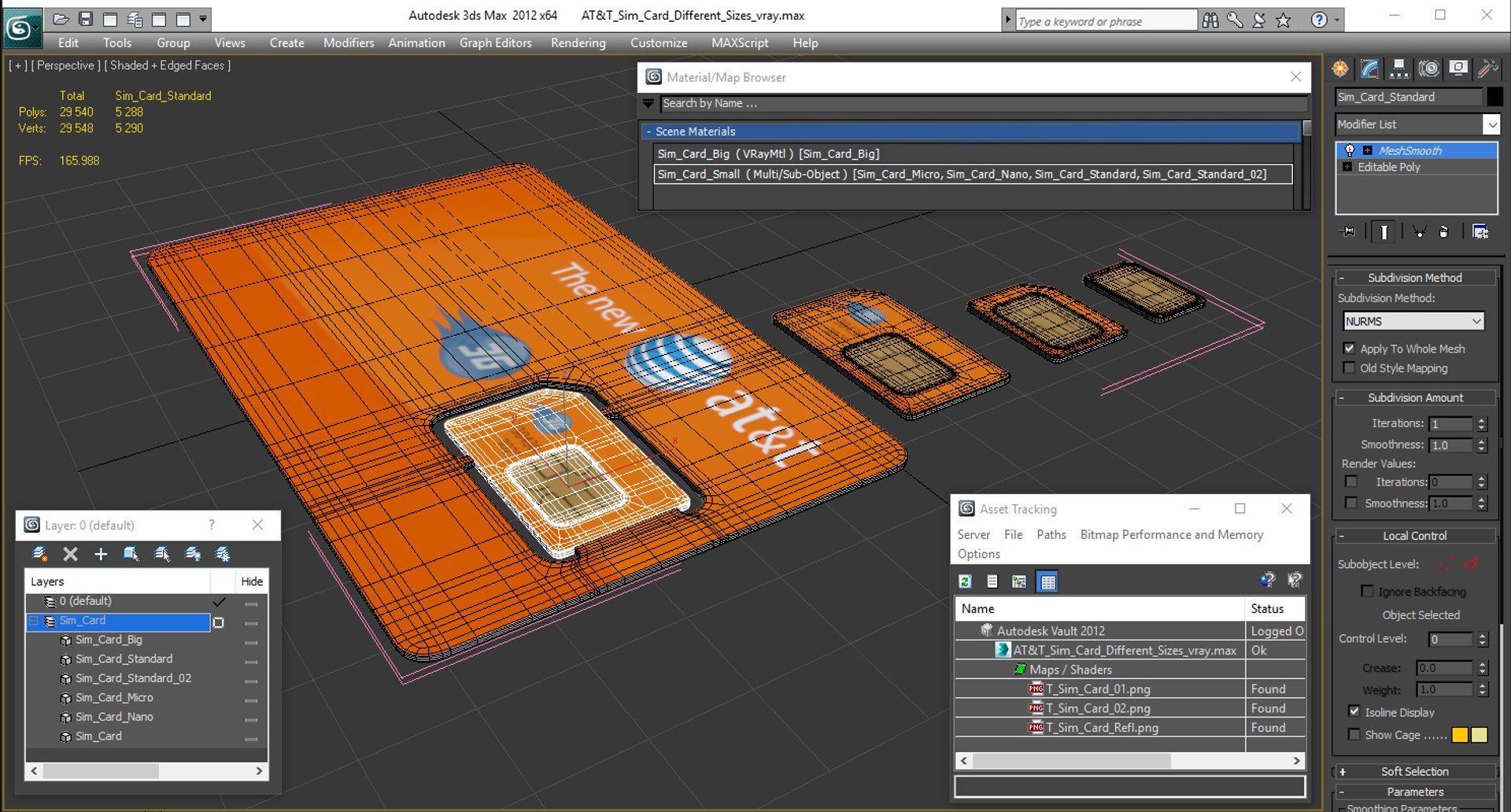 3D Att Sim Card Different Model - TurboSquid 1329065