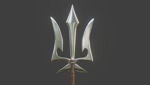 3D model trident weapon