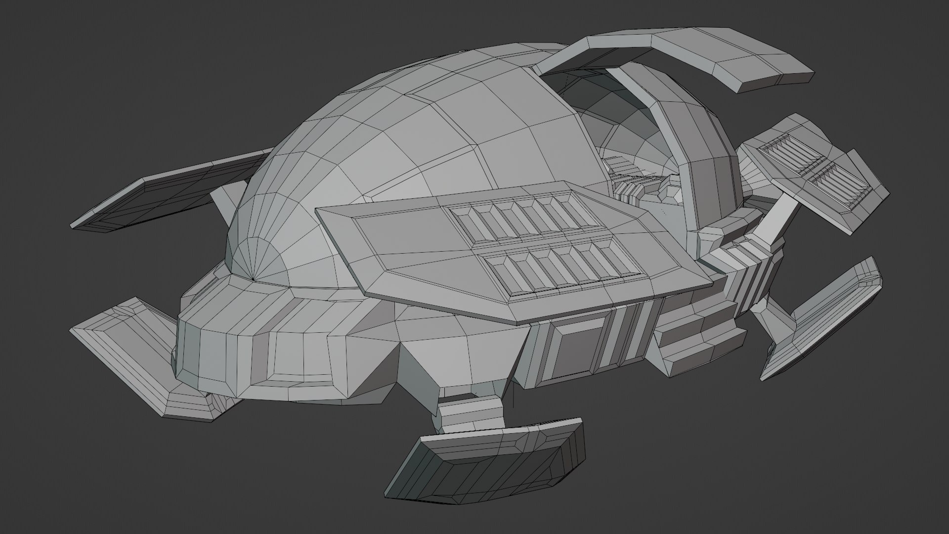 Sci-Fi Hovercraft - Low Poly 3D Model Model - TurboSquid 2283861