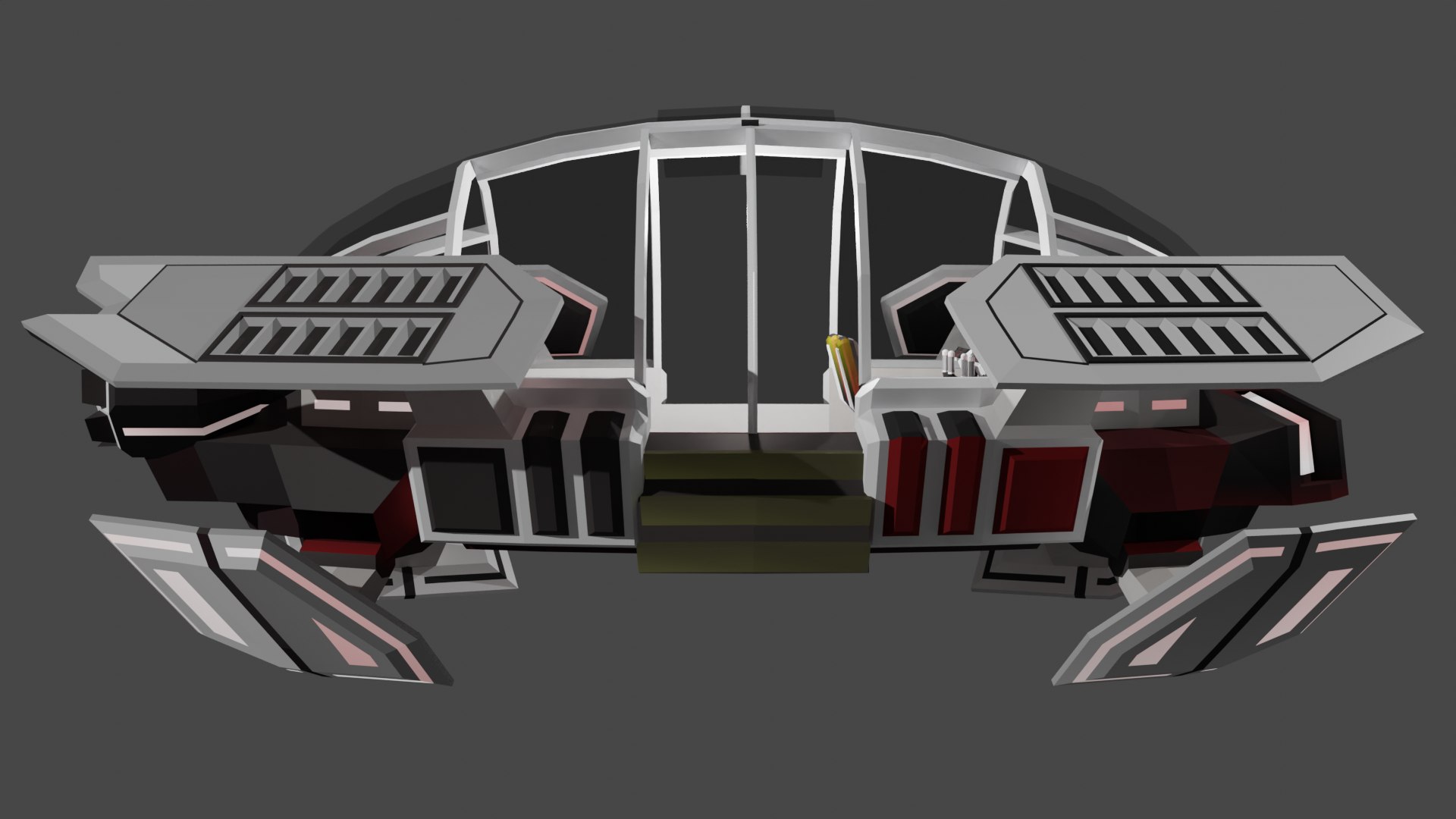 Sci-Fi Hovercraft - Low Poly 3D Model Model - TurboSquid 2283861