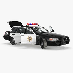 Police Interceptor Sedan Ford Crown Victoria Rigged