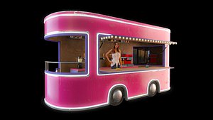 Trailer coffee shop 3D