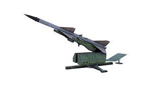3D model missile aircraft s75 sam-2