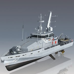 3D HMAS Wollongong P92 Australian Navy Patrol Boat