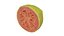 Half a Guava - Extreme Definition 3D Scanned