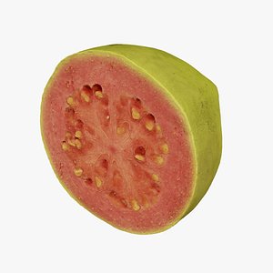 3D model Half a Guava - Extreme Definition 3D Scanned