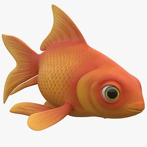 Gold Fish ANIMATED 3D model