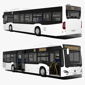 Mercedes-Benz Citaro O530 City Bus Full Interior Animated Doors 3D model
