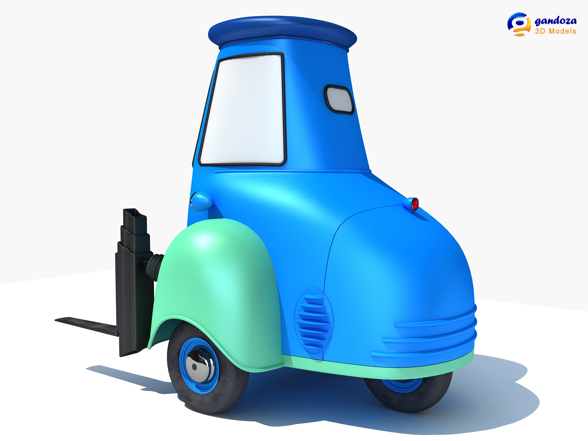 guido characters cars 2 3d model