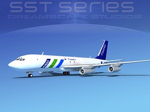 707-320 boeing 707 3d model