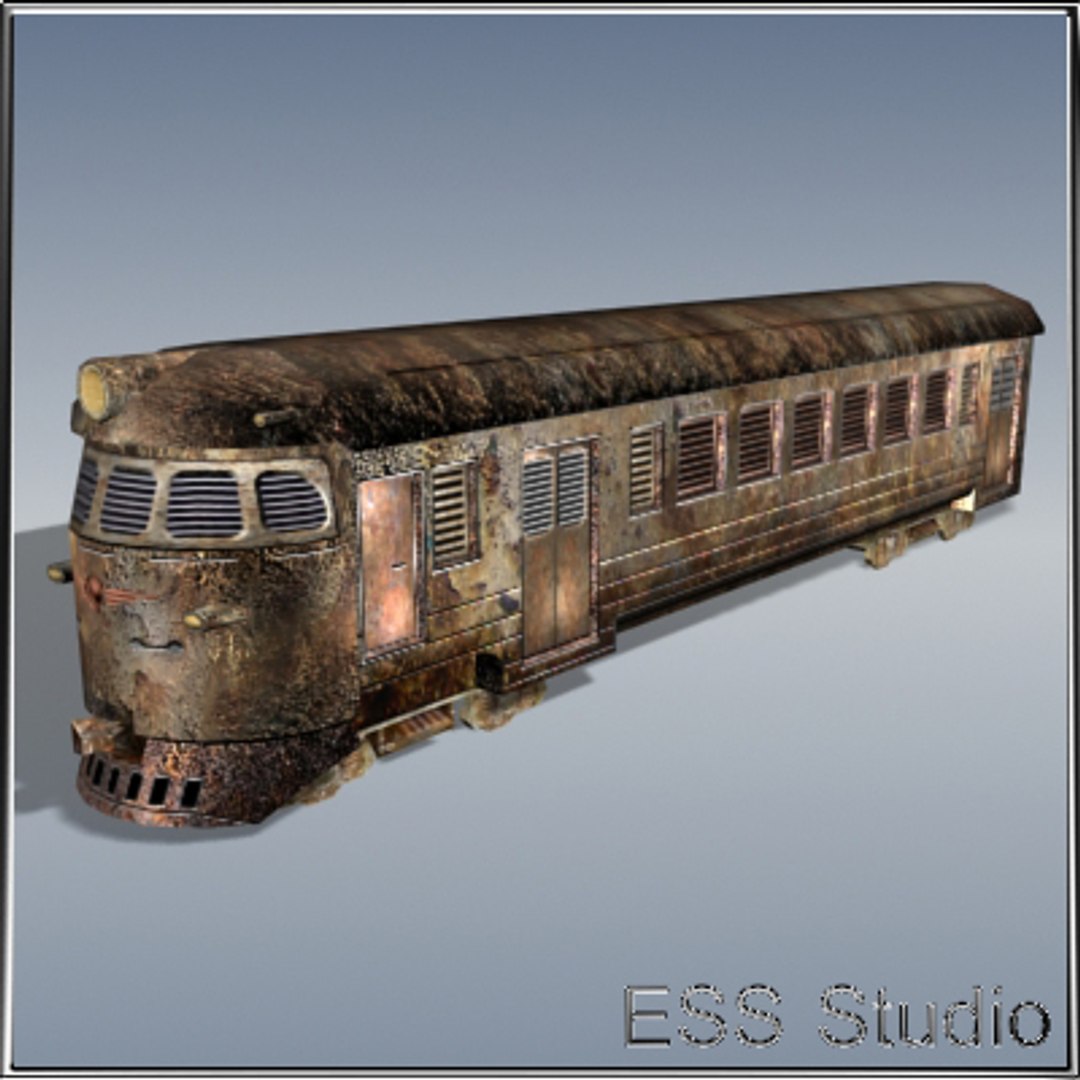 post locomotive train 3ds