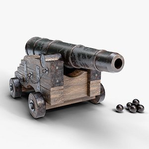 Medieval Cannon 3D model
