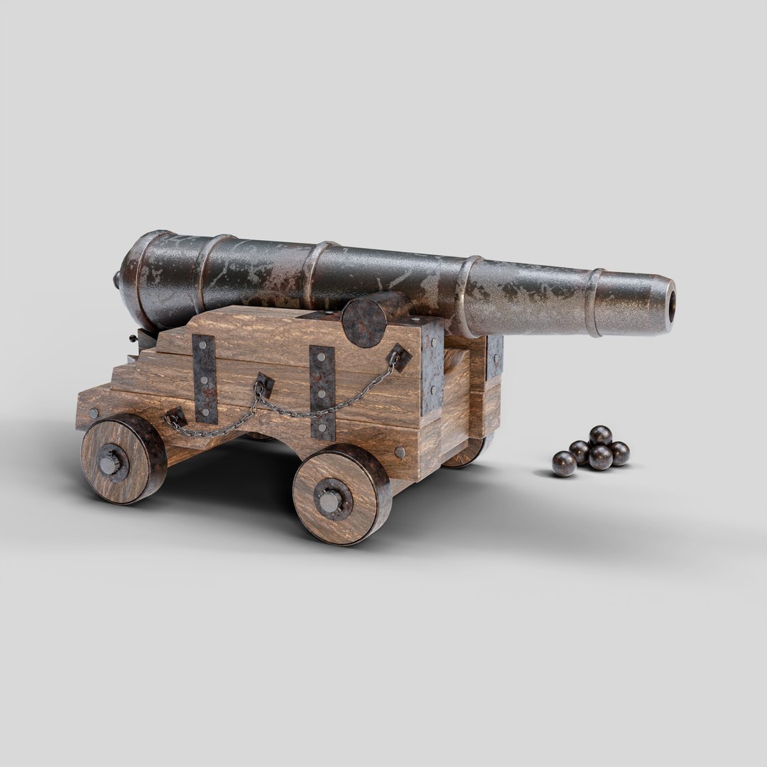 Medieval Cannon 3D Model - TurboSquid 1984863