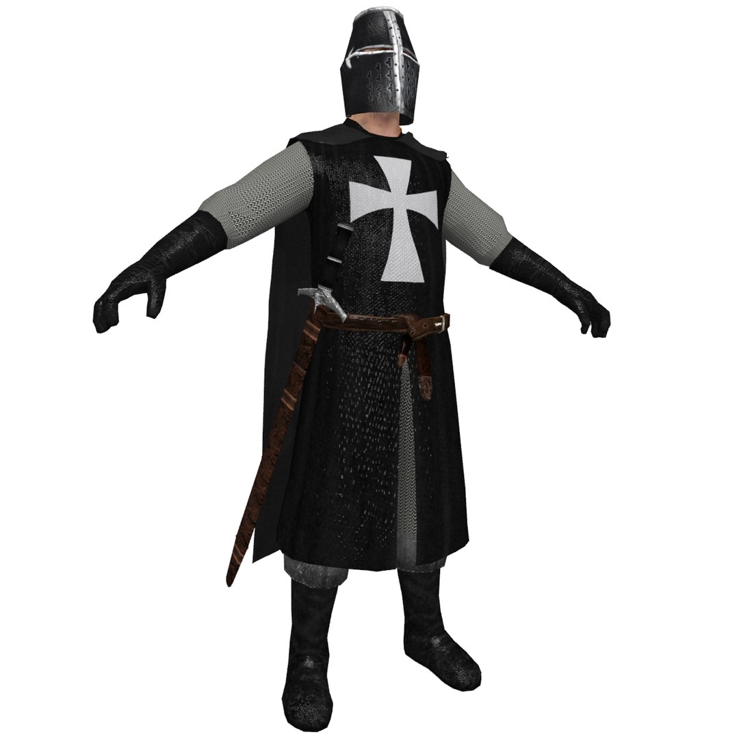 Medieval Templar 3d Model