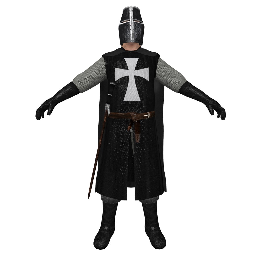 Medieval Templar 3d Model