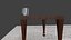 Tavolo in legno con tazze