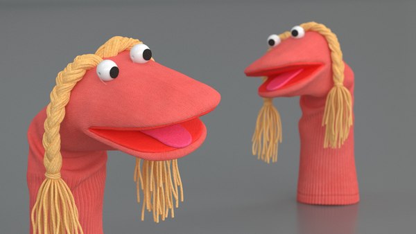 modelo 3d Colección de personajes de marionetas de mano - TurboSquid ...