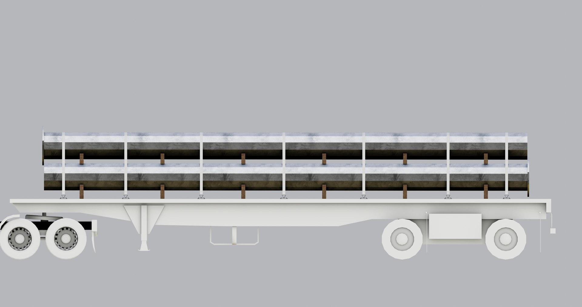 CARGO MODELS FOR TRUCK TRAILER-Polygon Pole Type-3-1 3D Model ...