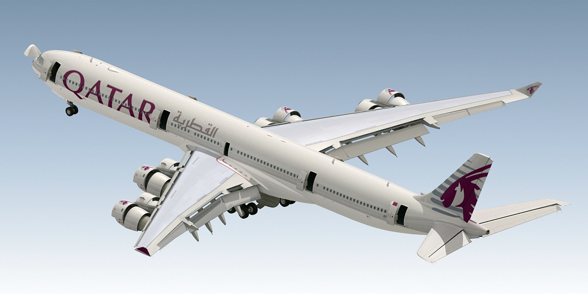 航空機・ヘリコプター Qatar Airways Airbus A340-600 1:400 航空機・ヘリコプター Qatar Airways Airbus A340-600 1:400