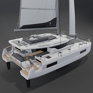 Lagoon 43 Catamaran 3D  PBR 3D