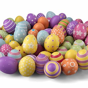 3D Easter eggs 86 different eggs