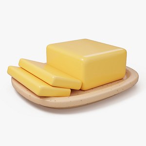 3D Stylized Butter model