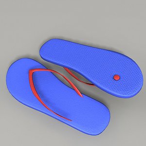 flip flop sandals 3d max