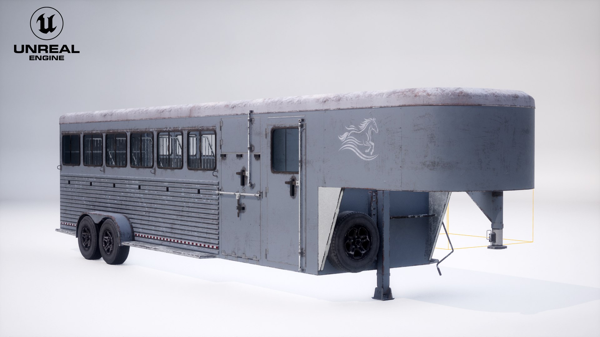 3D model Gooseneck Horse Trailer Rigged Midpoly Worn https://p.turbosquid.com/ts-thumb/lz/yhGuJi/6I/highresscreenshot00000/png/1791796642/1920x1080/fit_q87/d96822f461da9a0e5aed8a14127c109ad6f02a87/highresscreenshot00000.jpg