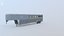 Gooseneck Horse Trailer Rigged Midpoly Worn