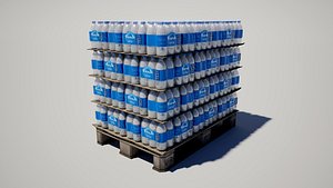 3D model Water Bottle Pallet