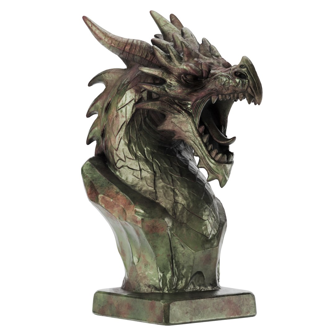 3D Dragon Head Sculpture  Oxidized Bronze model https://p.turbosquid.com/ts-thumb/m0/6qVrFH/QT/dragonheadsculpturepreview08/jpg/1778200091/1920x1080/fit_q87/5592954981909eaafc28eee8100b1a18d144f349/dragonheadsculpturepreview08.jpg