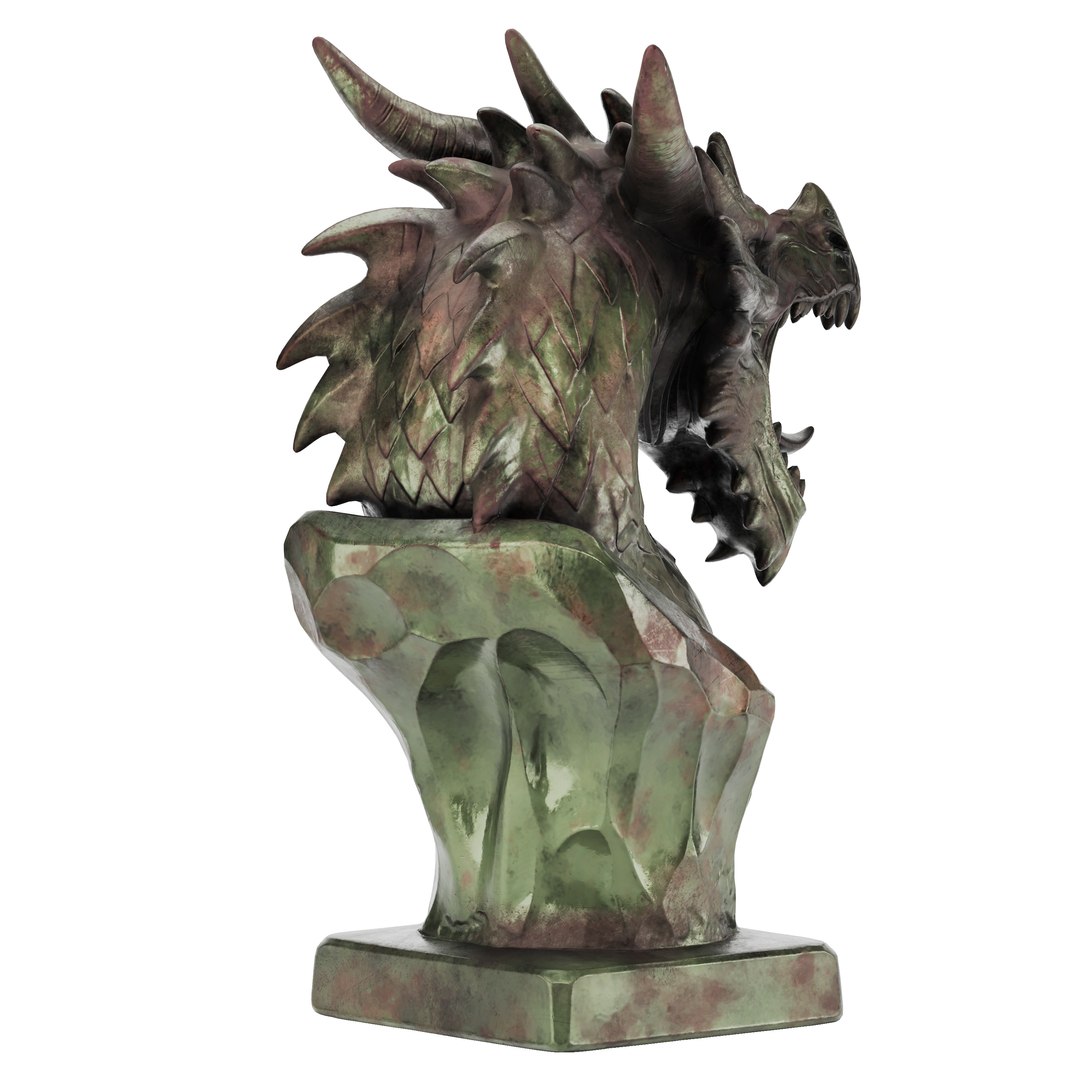 3D Dragon Head Sculpture  Oxidized Bronze model https://p.turbosquid.com/ts-thumb/m0/6qVrFH/TD/dragonheadsculpturepreview07/jpg/1778200092/1920x1080/fit_q87/fb953d8043ab99693a696352ec2bea54901a7c62/dragonheadsculpturepreview07.jpg