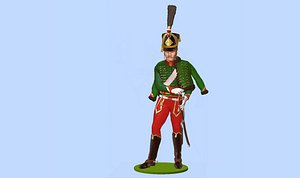 3D Napoleonic Hussar