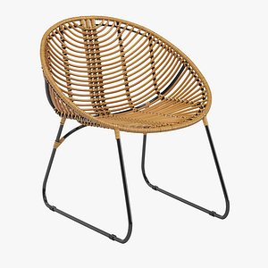 Rattan chair Hubsch Lara