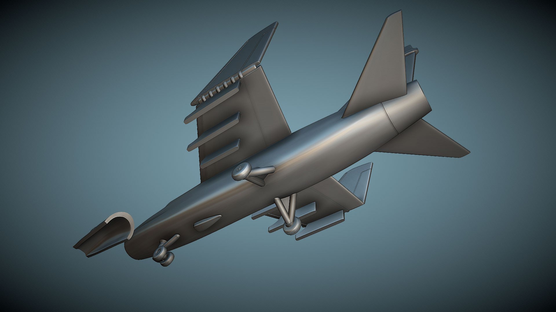3D Vought LTV A-7E folded wings - 3D Printable Model - TurboSquid 2108787