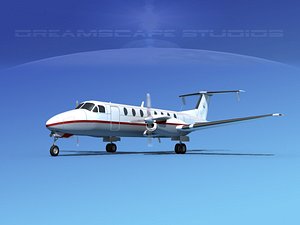 beechcraft 1900c 3d max