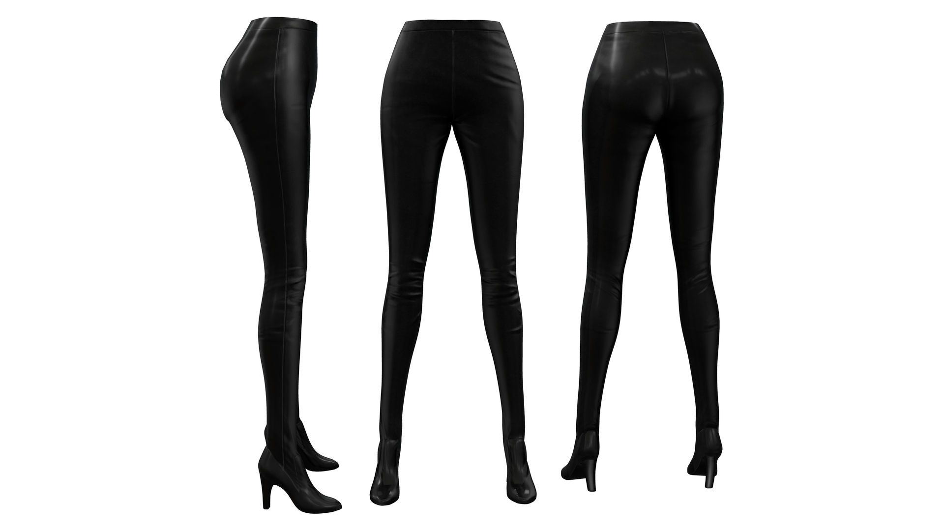 high heels with pants