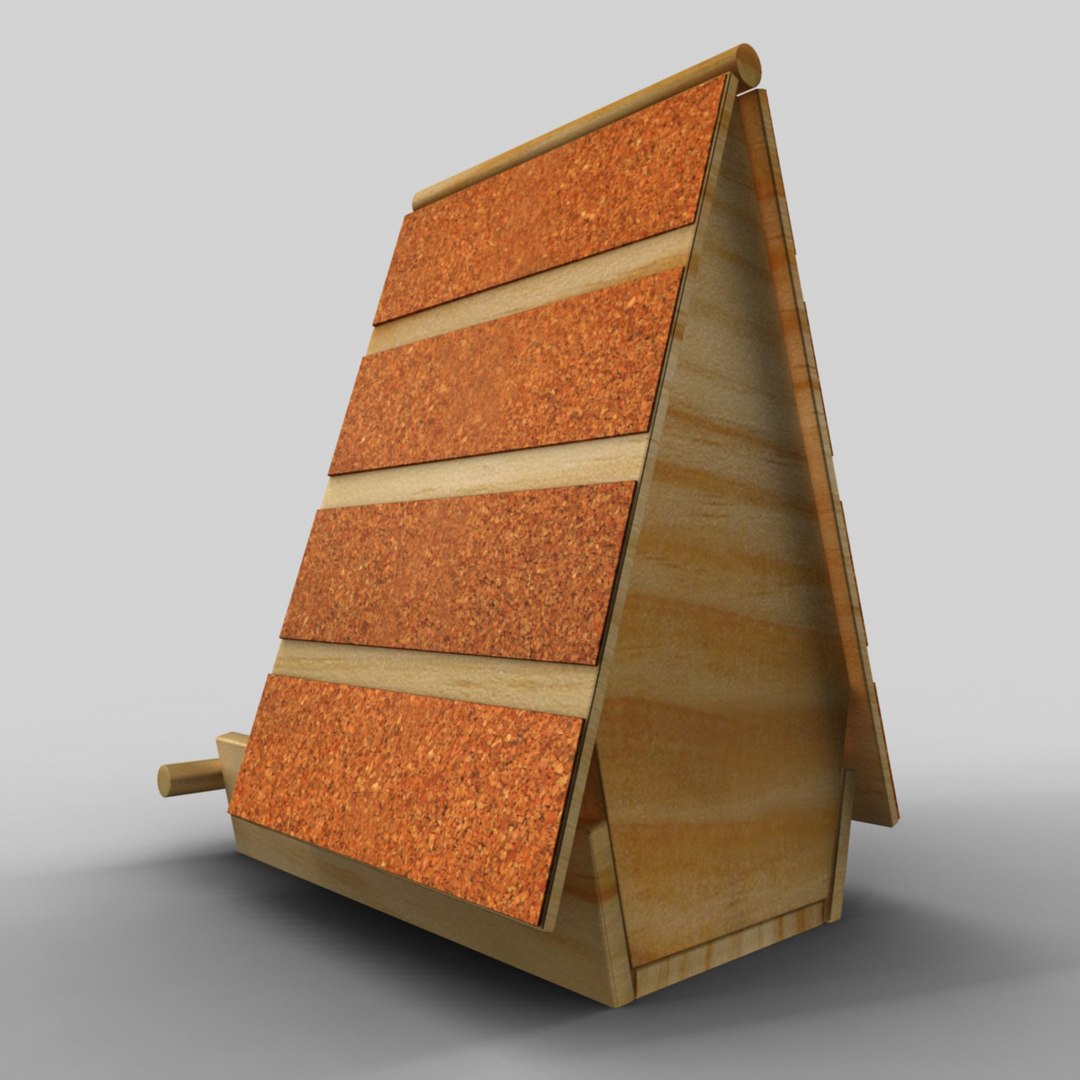 3d model wooden bird nest
