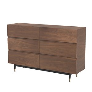 Caima 6 Drawer Dresser MOD 6189 WAL model