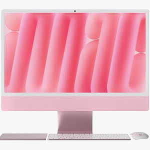 Apple iMac 2024  Pink 3D