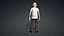 Cartoon Old Man Character Fully Rigged Animated