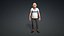 Cartoon Old Man Character Fully Rigged Animated