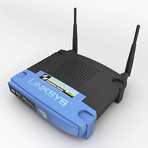 3d linksys broadband router model
