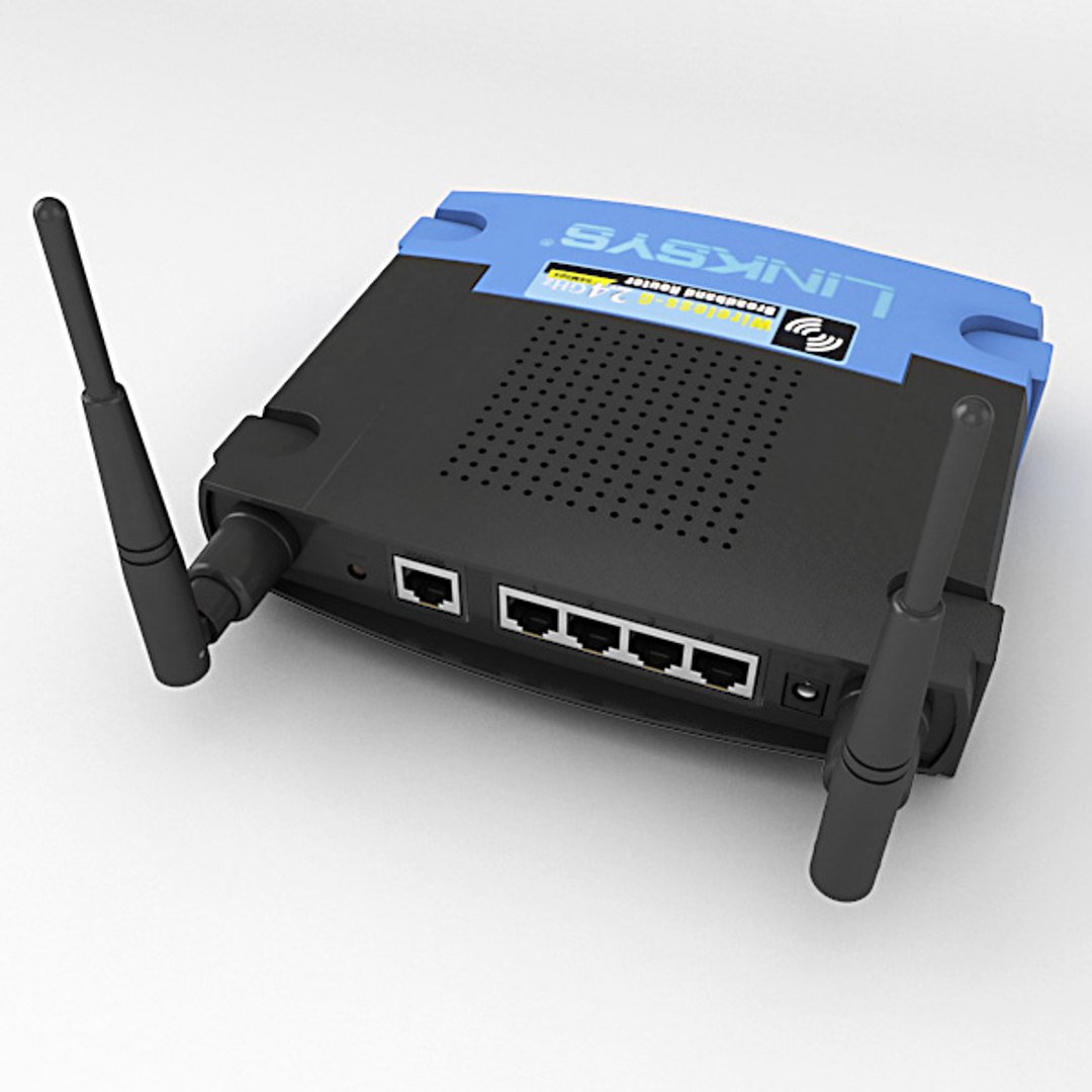 3d Linksys Broadband Router Model