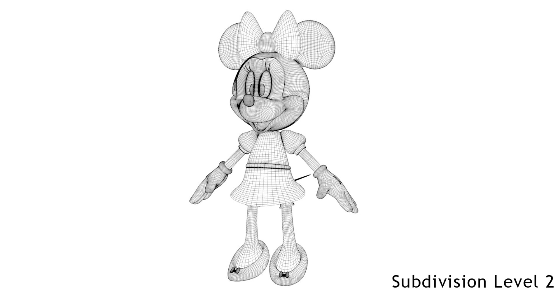 3d Model Minnie Mouse